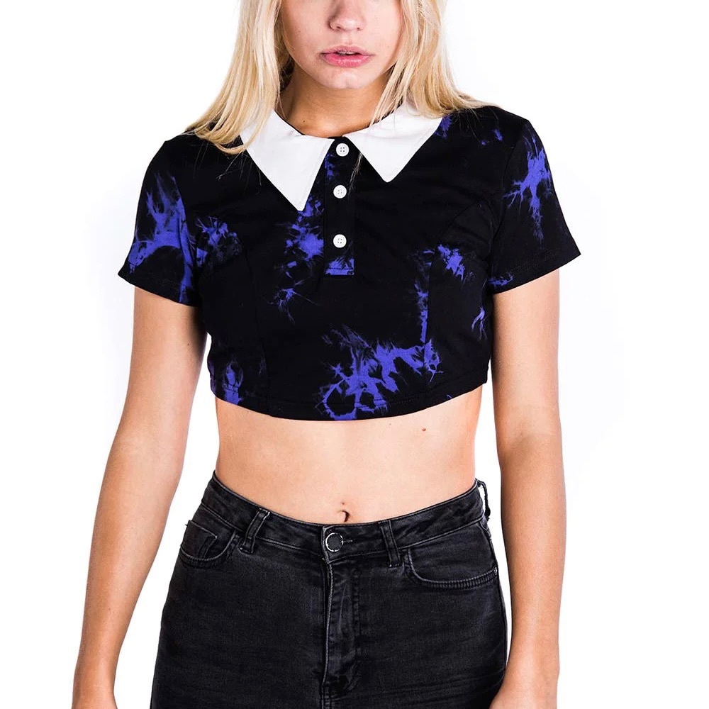 Killstar Dye Fast Crop Top [VIOLET]
